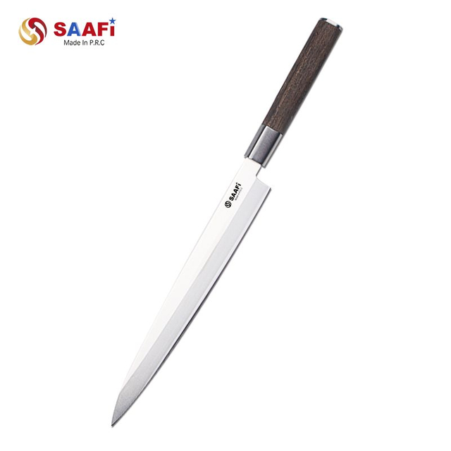 Japanese Sashimi Knife with Wooden Handle – Professional Long Blade Sushi & Fillet Knife Supplier