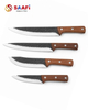 Forged Hammered Stainless Steel Kitchen Knives with Wooden Handle for Professional Use