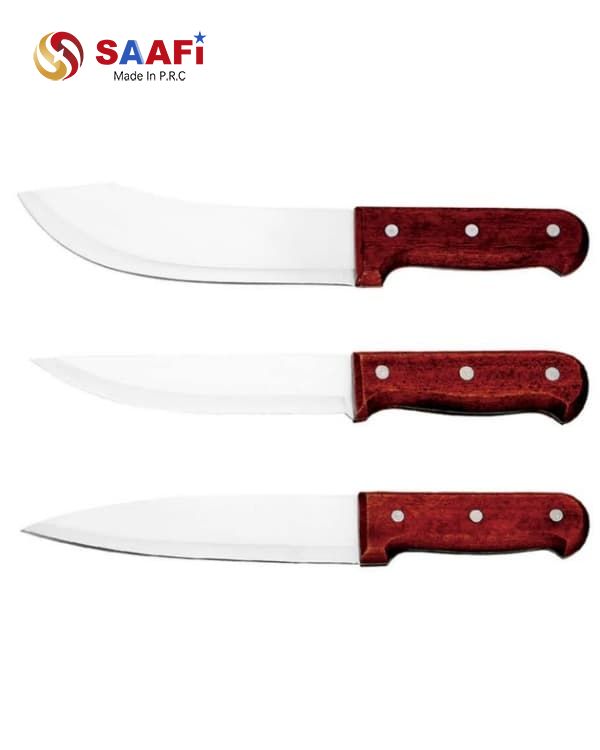 Professional Wood Handle Butcher Knife Series for Commercial Kitchen And Wholesale Supply