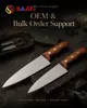 Wood Handle Chef Knife Set for Wholesale And Commercial Kitchen Use