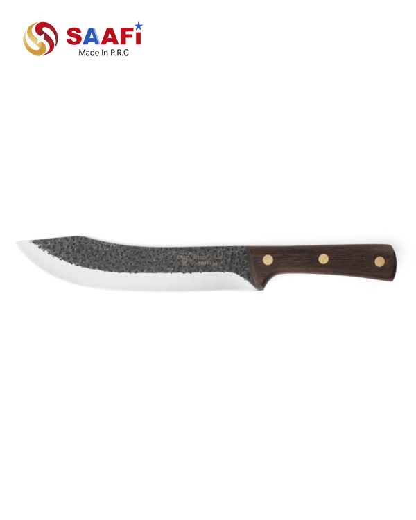 Professional Hammered Stainless Steel Kitchen Knives with Wooden Handle for Butcher And Commercial Use