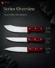 Professional Wood Handle Butcher Knife Series for Commercial Kitchen And Wholesale Supply