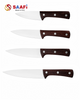 Professional Stainless Steel Chef Knife Series with Wooden Handle for Commercial Kitchen Use