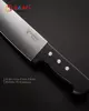Professional Long Blade Butcher Knife with Black Triple-Rivet Handle for Commercial Kitchens