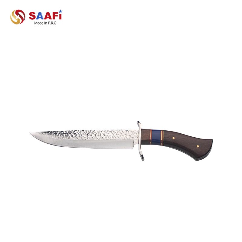 High Carbon Steel Hunting Knife with Wooden Handle Fixed Blade Outdoor Survival Knife
