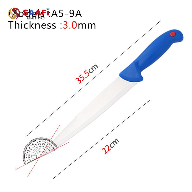 plastic handle butcher knife