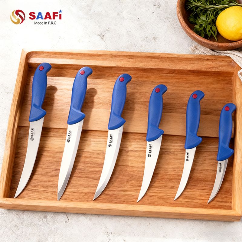 Professional Boning Knife Set Stainless Steel Butcher Knife with Ergonomic Plastic Handle