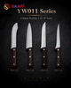 Professional Stainless Steel Chef Knife Series with Wooden Handle for Commercial Kitchen Use
