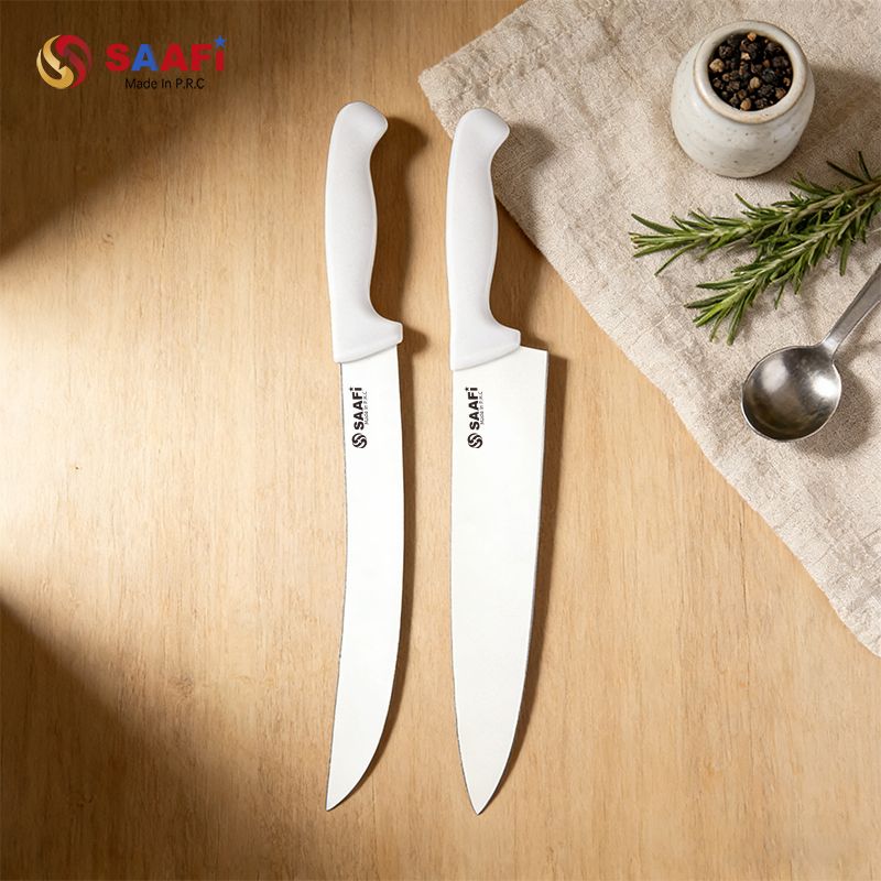 Professional Butcher Knife Set with Plastic Handle for Meat Processing And Kitchen Use